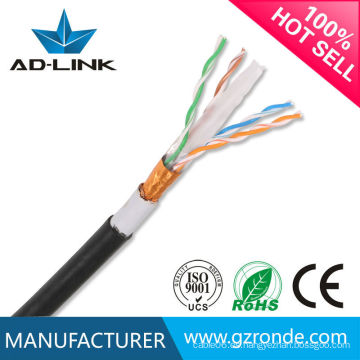 Al aire libre impermeable FTP / UTP cat6 23AWG cable de red 305m